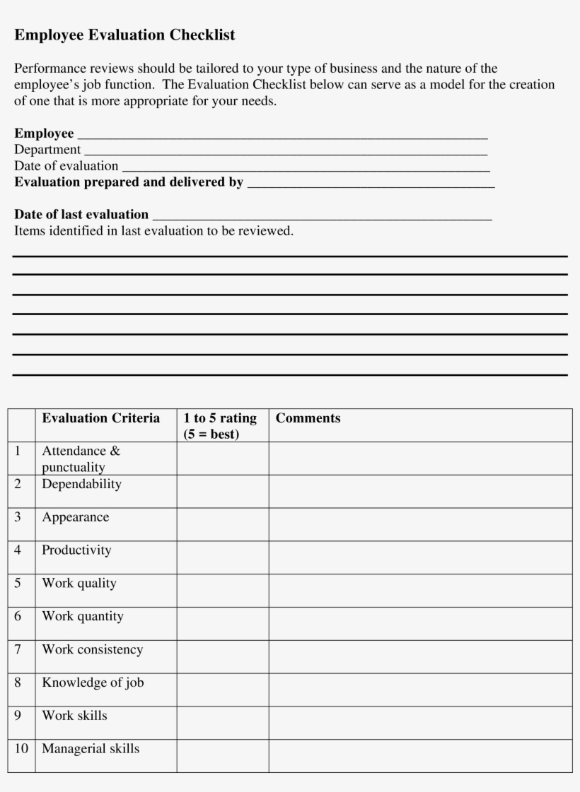 Checklist Template Png - Form, transparent png download