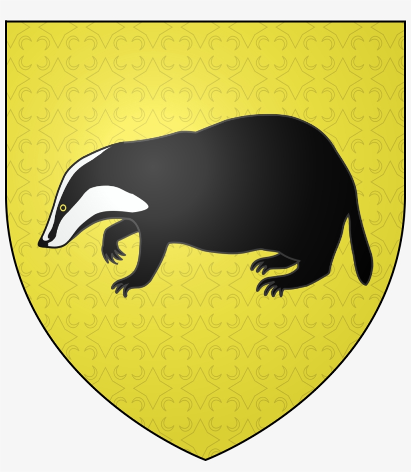 File Blason Poufsouffle Svg Wikimedia Commons Open - Blaireau Poufsouffle, transparent png download