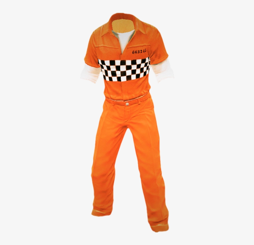 Dead Rising Orange Prison Outfit 2 - Prisoner Outfit Png, transparent png download