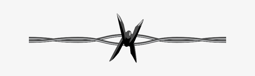 Barbed Wire, Fence, Cable, Wire, Prison - Barbed Wire Clip Art, transparent png download