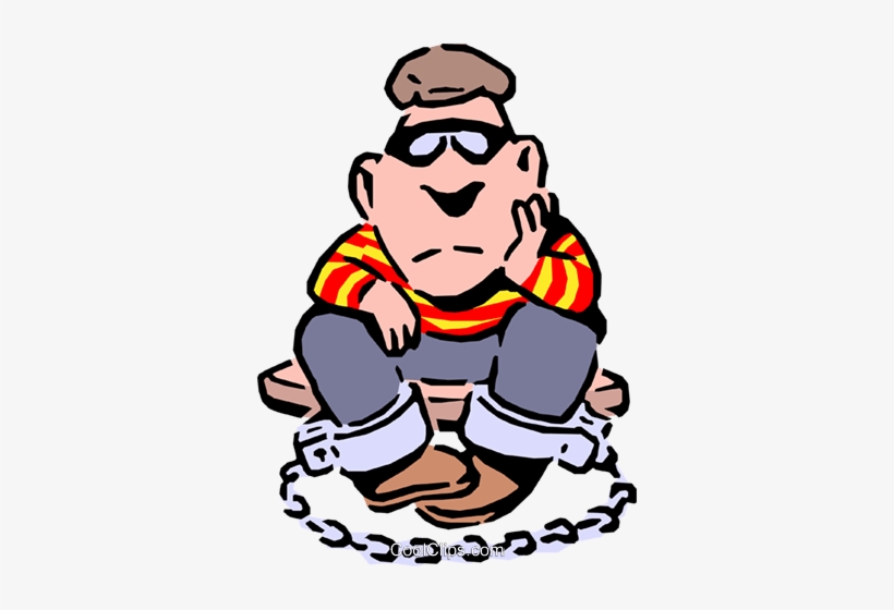 Thief In Prison Royalty Free Vector Clip Art Illustration - Avoiding Relapse: Catching Your Inner Con - Trade Paperback, transparent png download