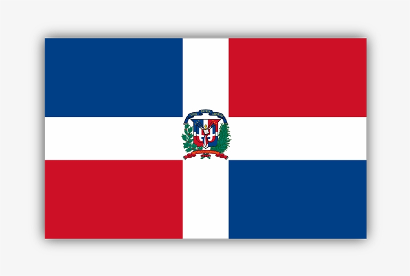 Dominican Republic Flag Bumper Sticker - Drapeau De La République Dominicaine, transparent png download