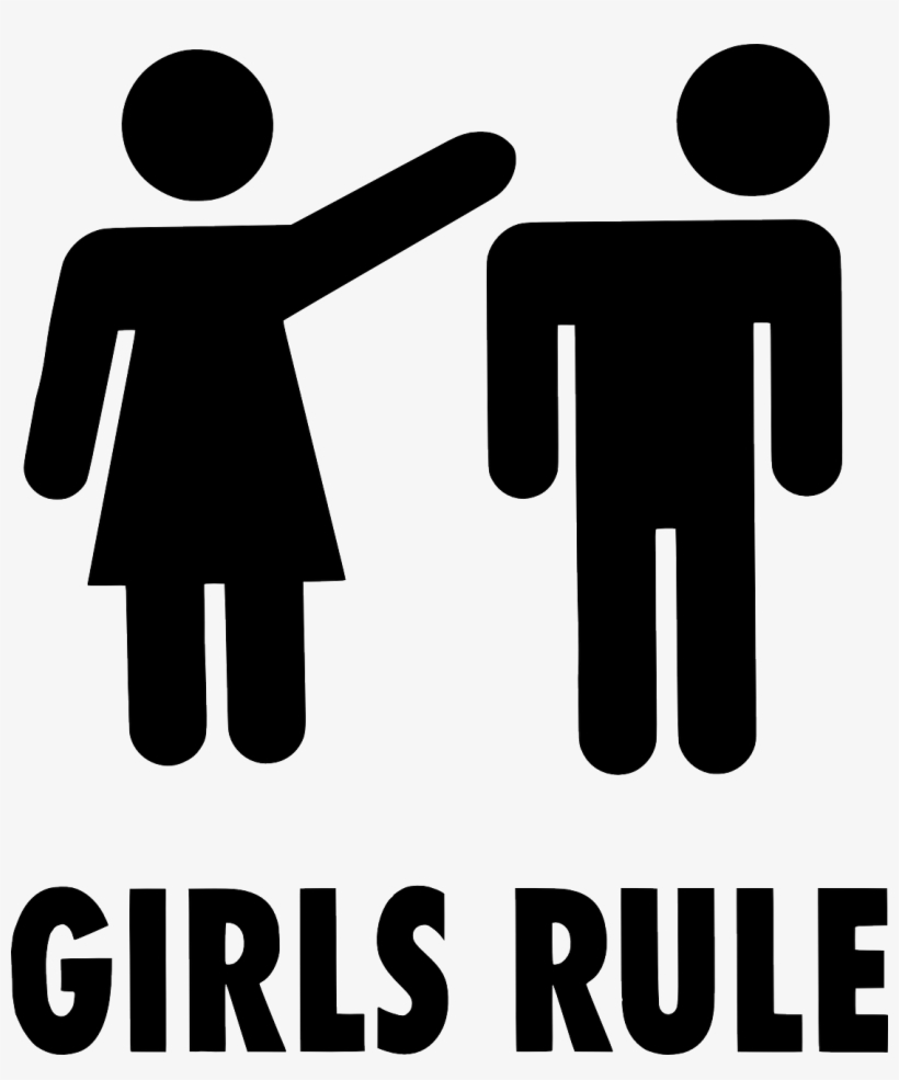 Girls Rule Sign Clip Art At Clker - Girls Rule, transparent png download