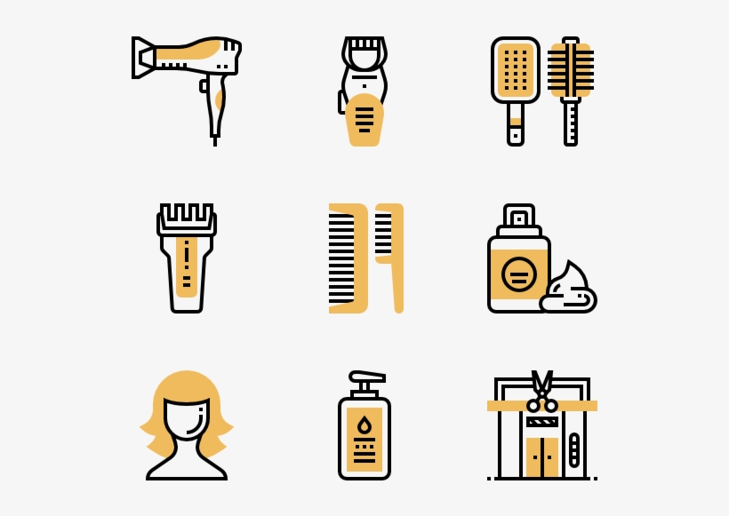 Vector Composition Barber Vector Free - Icon, transparent png download