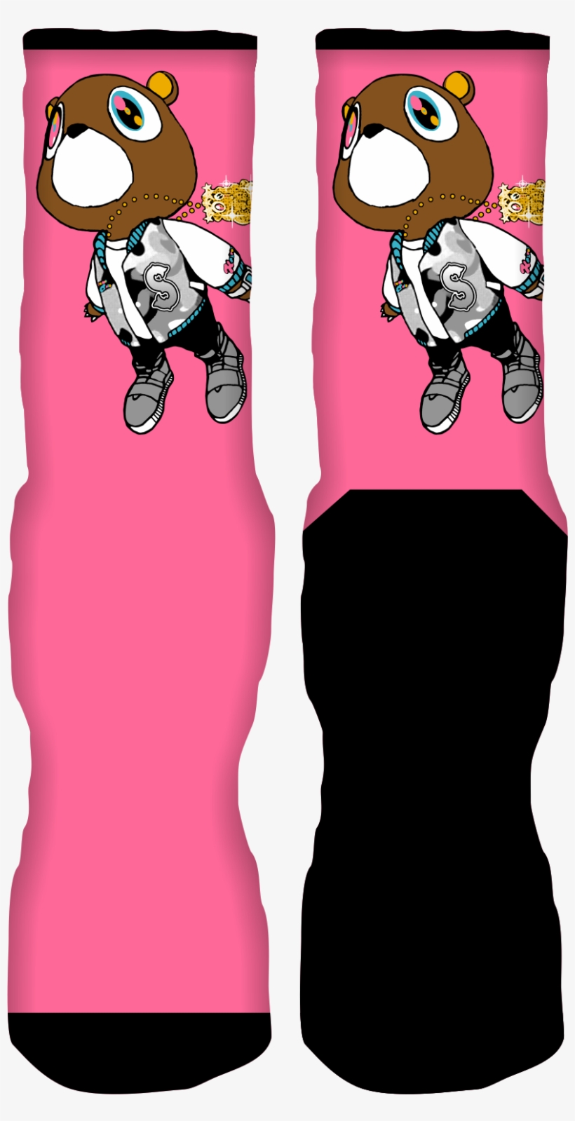 Supply & Demand-yeezus Bear Custom Socks - Gucci Blanket, transparent png download