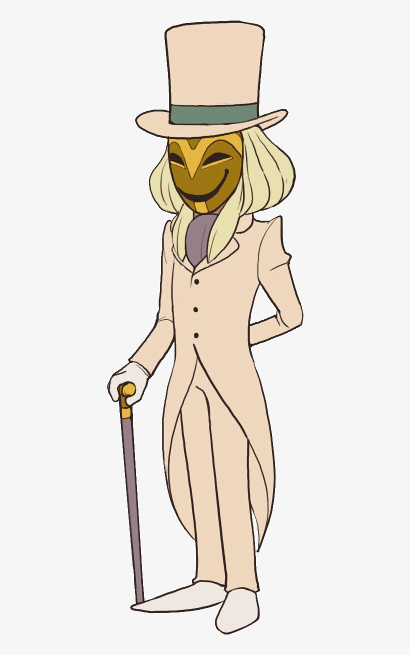 Masked Gentleman Professor Layton And The Miracle Mask Masked Gentleman Transparent PNG