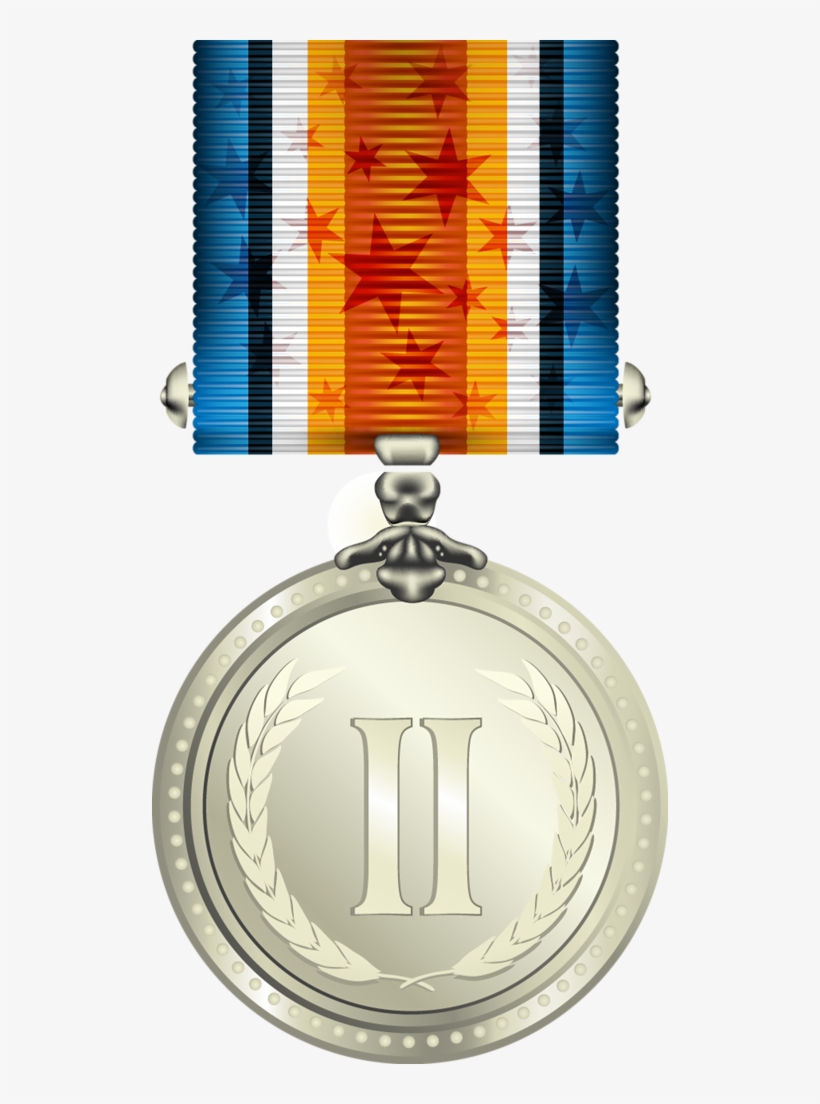 Medal And Order Vector [преобразованный] - Silver Medal, transparent png download