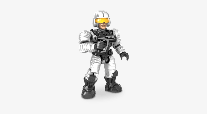 Halo Micro Action Figures Series 4 Unsc Pilot - Halo Mega Bloks Unsc Pilot, transparent png download