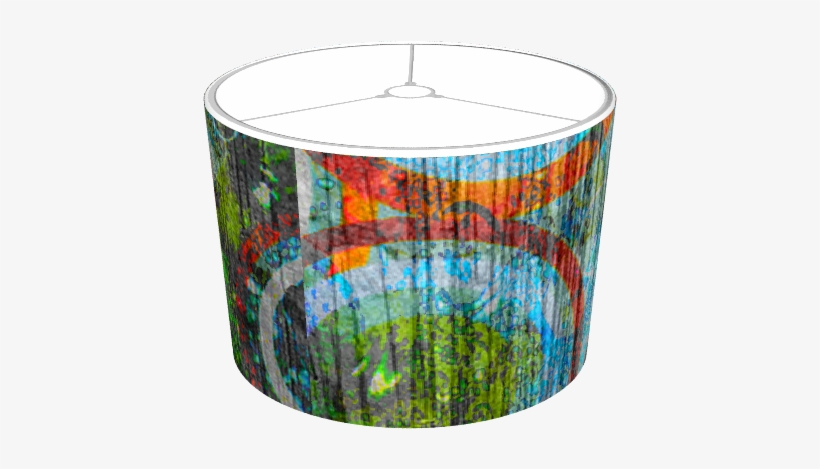 Grunge Retro Vintage Circles Pattern - Lampshade, transparent png download