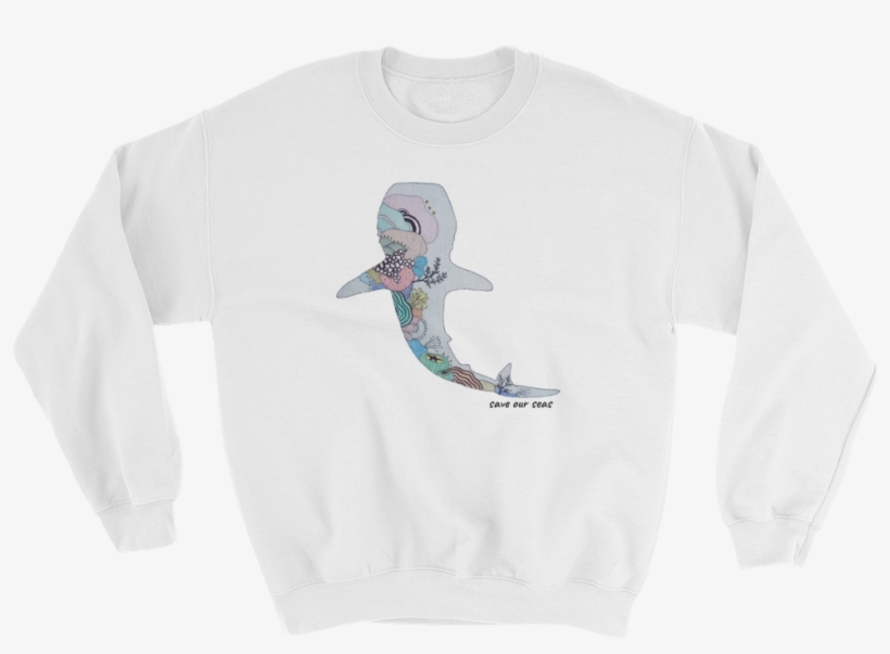 Colored Whale Shark Sweatshirt - Sweatshirt, transparent png download