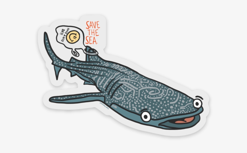 Image Of Have A Nice Day Whale Shark - Cartoon, transparent png download