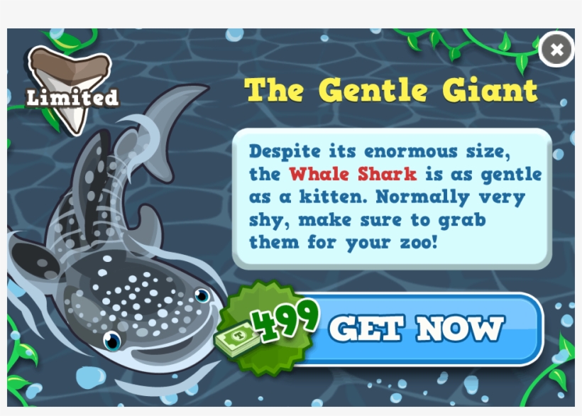 Whale Shark Modal - Really Cool Grandma Looks Like! Orn, transparent png download