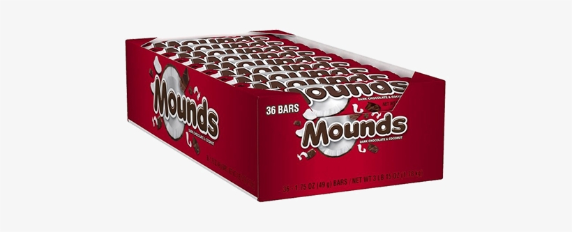 Mounds Dark Chocolate & Coconut Candy Bar - Mounds Chocolate, transparent png download