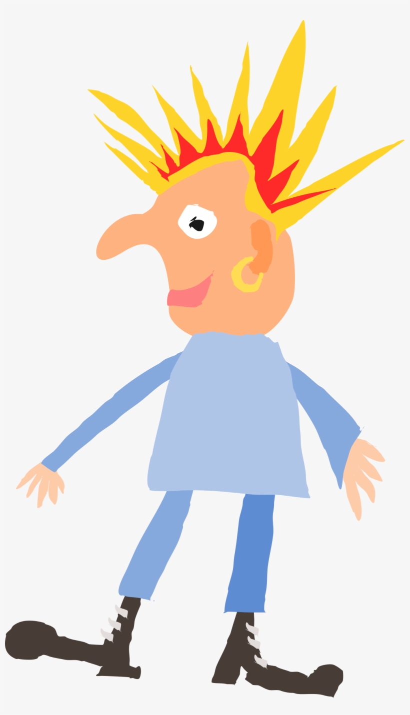 Rough Punk Rock - Rocker Clip Art, transparent png download