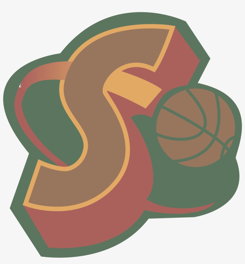 Seattle Supersonics Logo Png Transparent - Seattle Sonics Logo Transparent, transparent png download