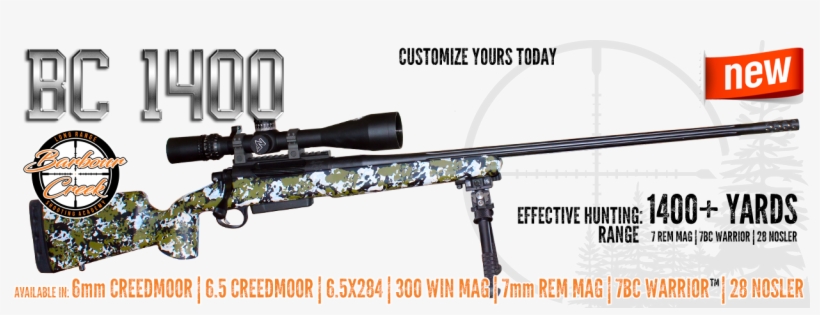 Introducing The All New Bc-1400 Precision Long Range - 7bc Warrior, transparent png download