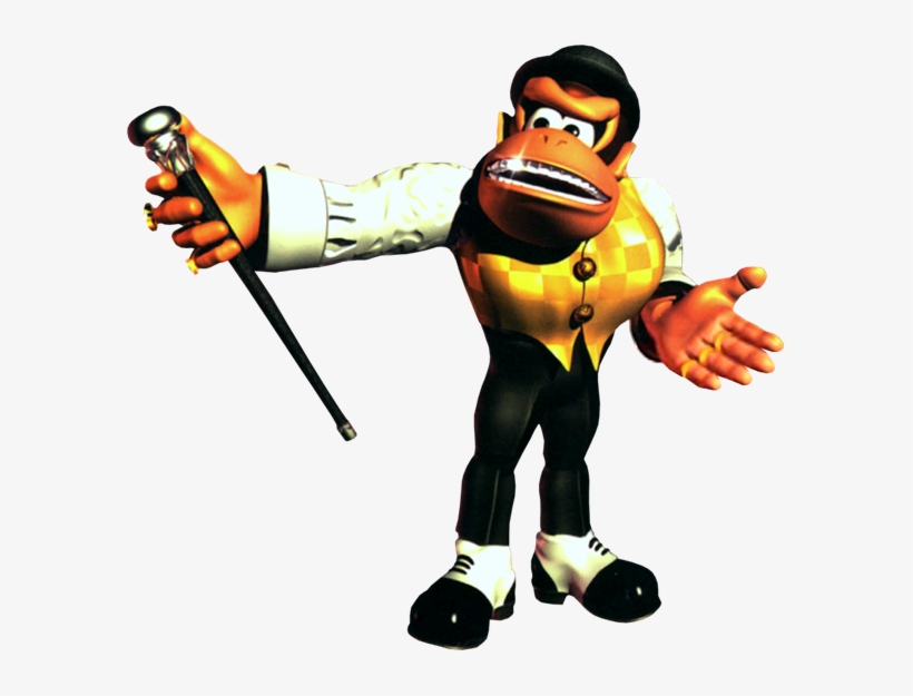 Swanky Kong Artwork - Donkey Kong Swanky, transparent png download
