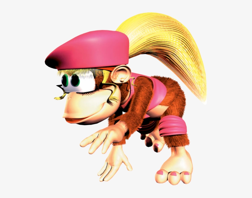 This Picture Makes Her Rump Look Big - Donkey Kong Country 2 Dixie, transparent png download