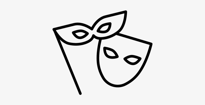 Carnival Masks Vector - Icono Disfraz Png, transparent png download