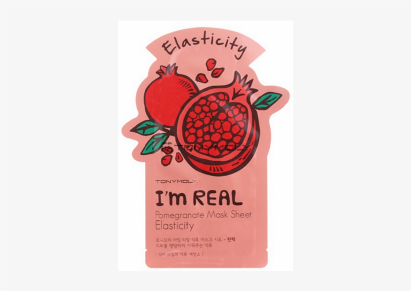 Tony Moly I'm Real Mask Sheet - Tonymoly I'm Real Pomegranate Mask Sheet Elasticity, transparent png download
