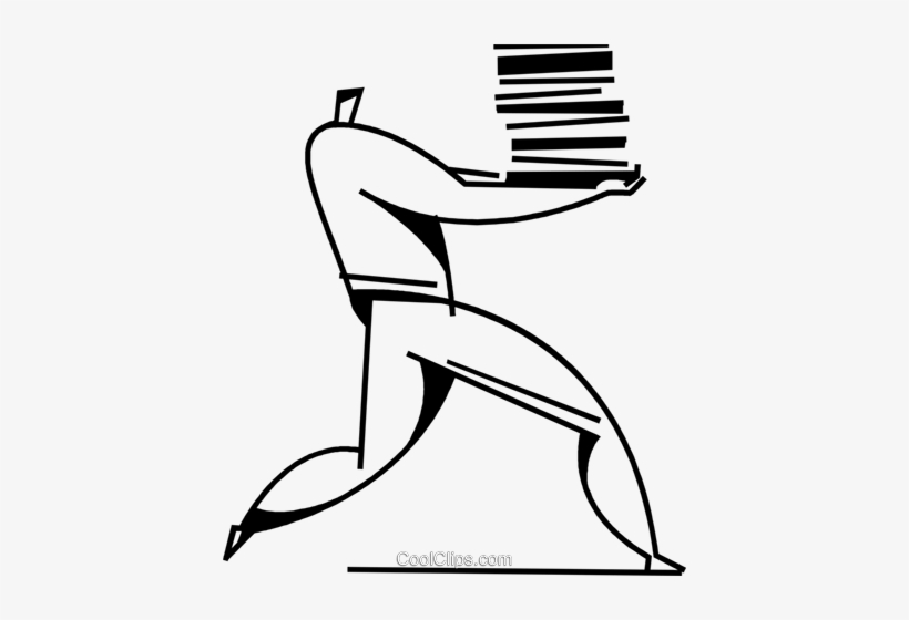 Businessman Carrying Documents Royalty Free Vector, transparent png download