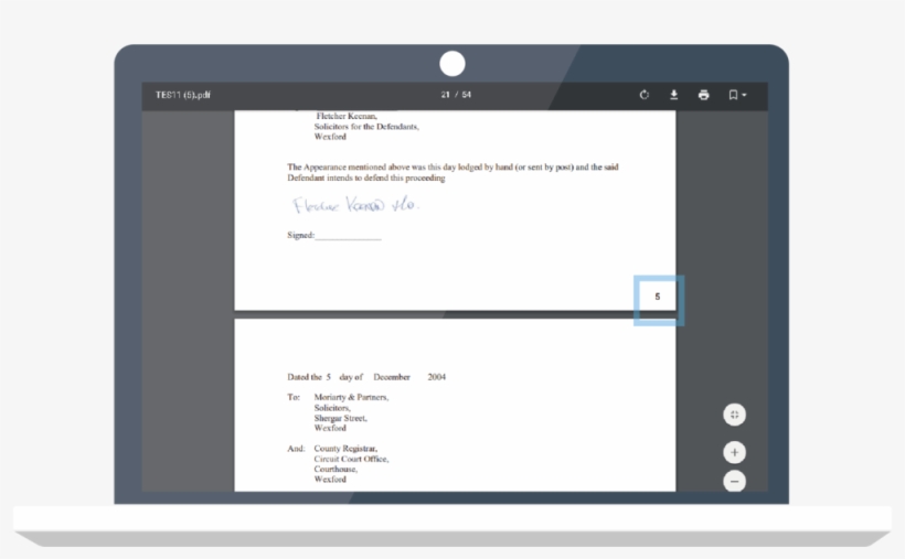 Bundledocs Pagination Sample Page Number - Page Numbering, transparent png download
