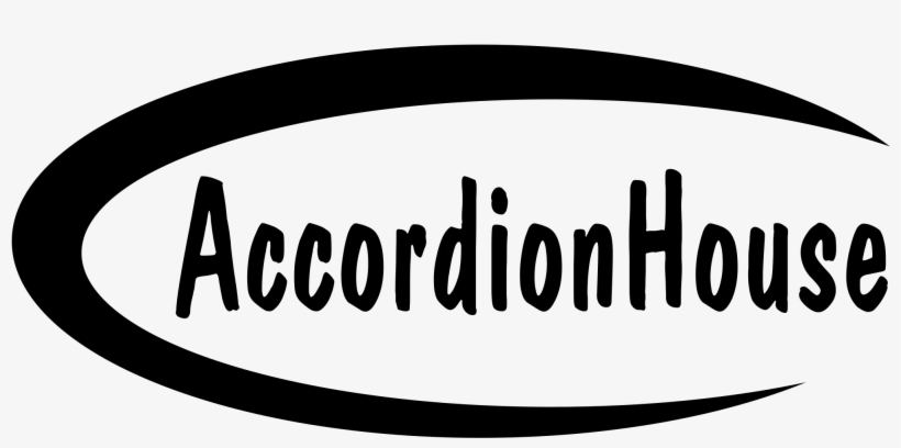 Accordion House Logo Black And White - Accordion, transparent png download
