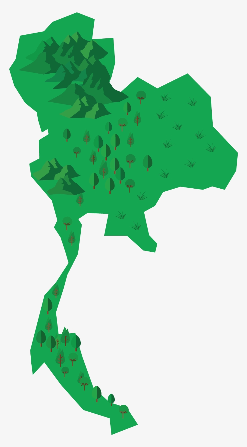 Thailand - Thailand Map Vector Png, transparent png download