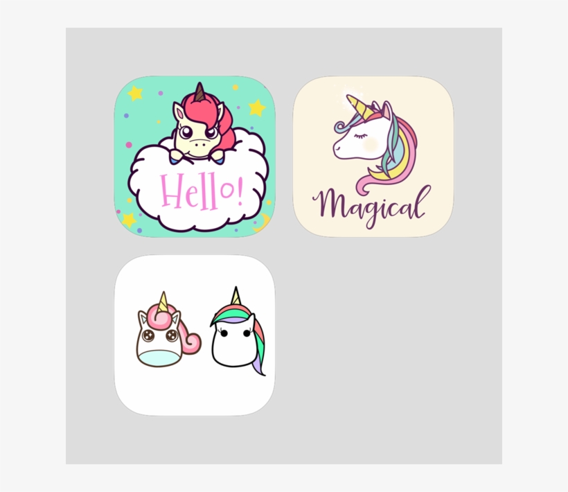 Pretty Unicorn Pack On The App Store - Painel Lona Festa 3,00x1,70mt Unicornio Magico, transparent png download