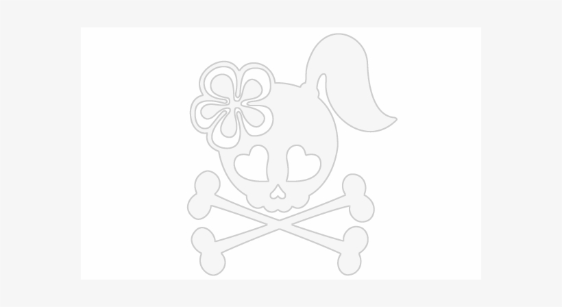 Skull Heart Png - Girl Skull Png, transparent png download
