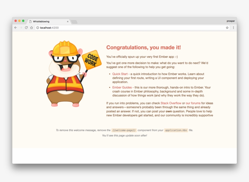 Default Page - Ember.js, transparent png download