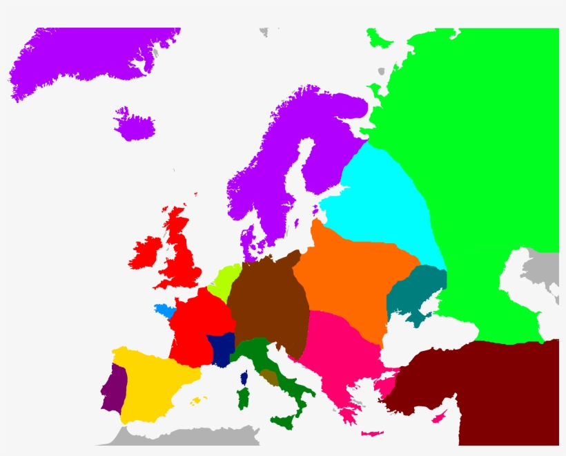 Map Of Europe Va - Eastern Europe Map Png, transparent png download