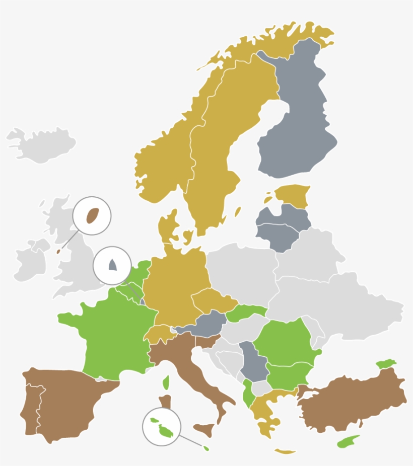 Jaae Map - Europe Map Vector Png, transparent png download