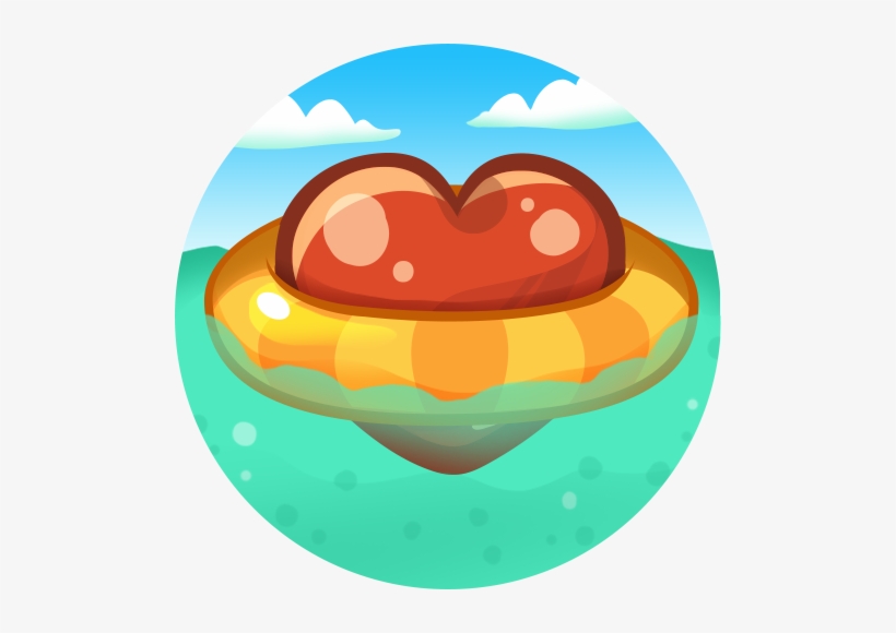 Achievements Badge Lifesaver - Png Farm Heroes Saga, transparent png download