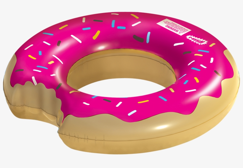 Wham-o Splash Inflatable Strawberry Donut Swimming, transparent png download