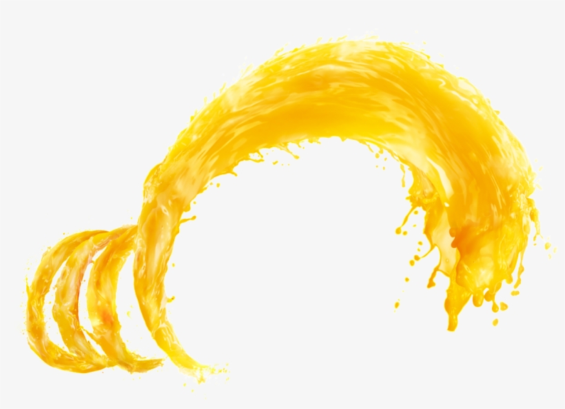 Orange Curved Watercolor Transparent - Haier Portable Blender Mini Multi-function Household, transparent png download