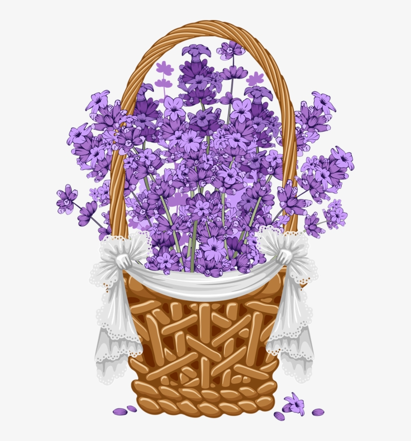 Floral Background With Png Soloveika - Lavender Vintage Clipart Png, transparent png download