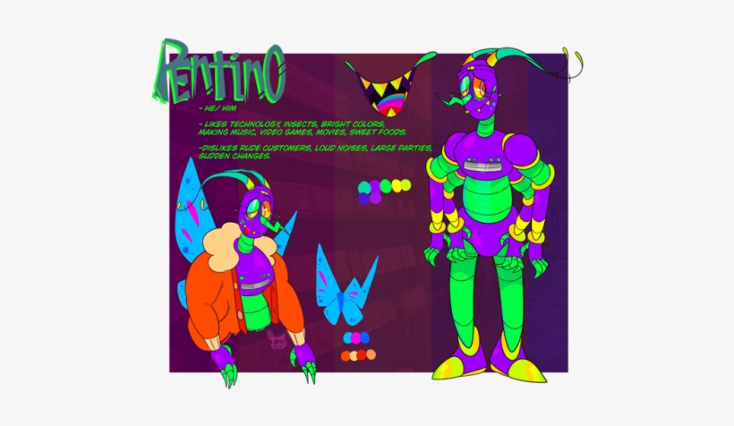 Finally Updated Pentinos Reference, He Has Gone Under - Cartoon, transparent png download