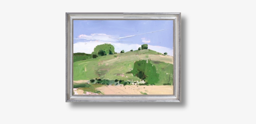 June Freedom, Original Landscape Painting On Paper, - Fox Hill 14x12 By Artfully Walls, transparent png download