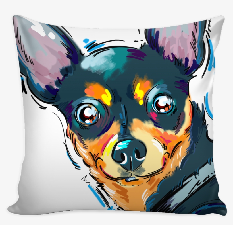 Chihuahua Pillow Cover - Pillow, transparent png download