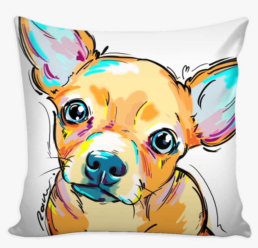 Chihuahua Pillow Cover - Pillow, transparent png download