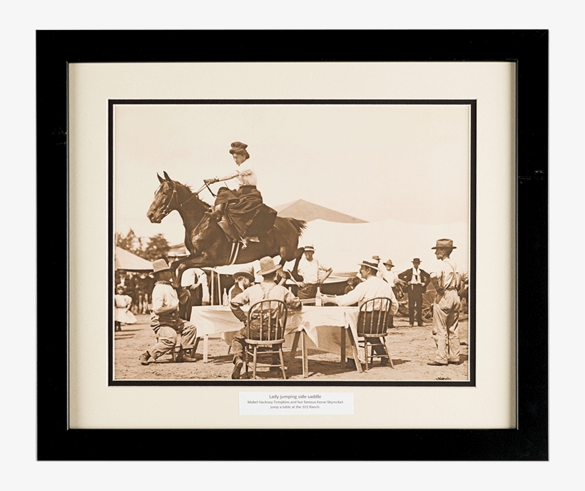 Mable Hackney Tompkins And Her Famous Horse Skyrocket - Oklahoma, transparent png download