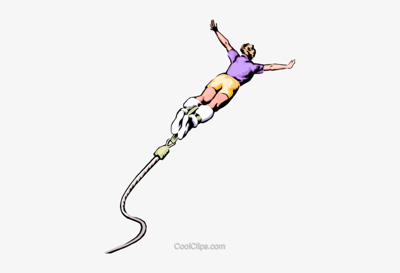 Bungee Jumper Royalty Free Vector Clip Art Illustration - Clip Art, transparent png download
