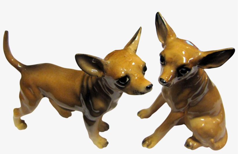 Darling Pair Of Chihuahua Dog Shakers, Super Quality - Chihuahua, transparent png download