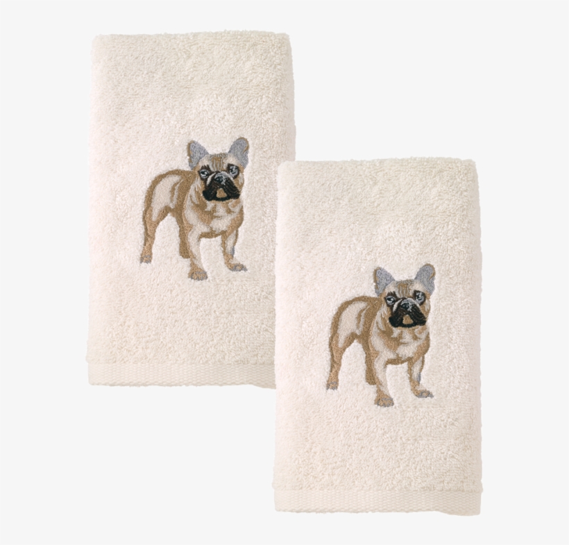 Avanti Linens Dog 2-pack Hand Towel - Avanti Dog 2-pc. Cotton Hand Towel Set - White, transparent png download