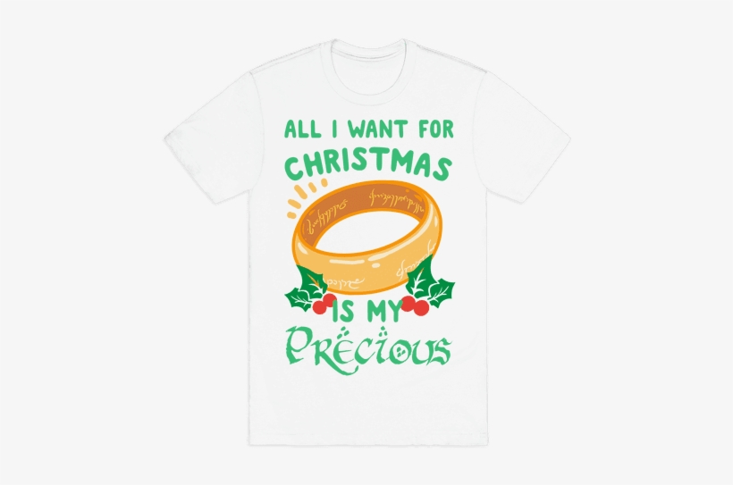 All I Want For Christmas Is My Precious Mens T-shirt - Take Care Of Yourself Plant, transparent png download