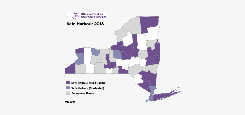 Safe Harbour Ny Map - New York State Map, transparent png download