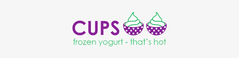 Cups Frozen Yogurt - Cups Frozen Yogurt Logo, transparent png download