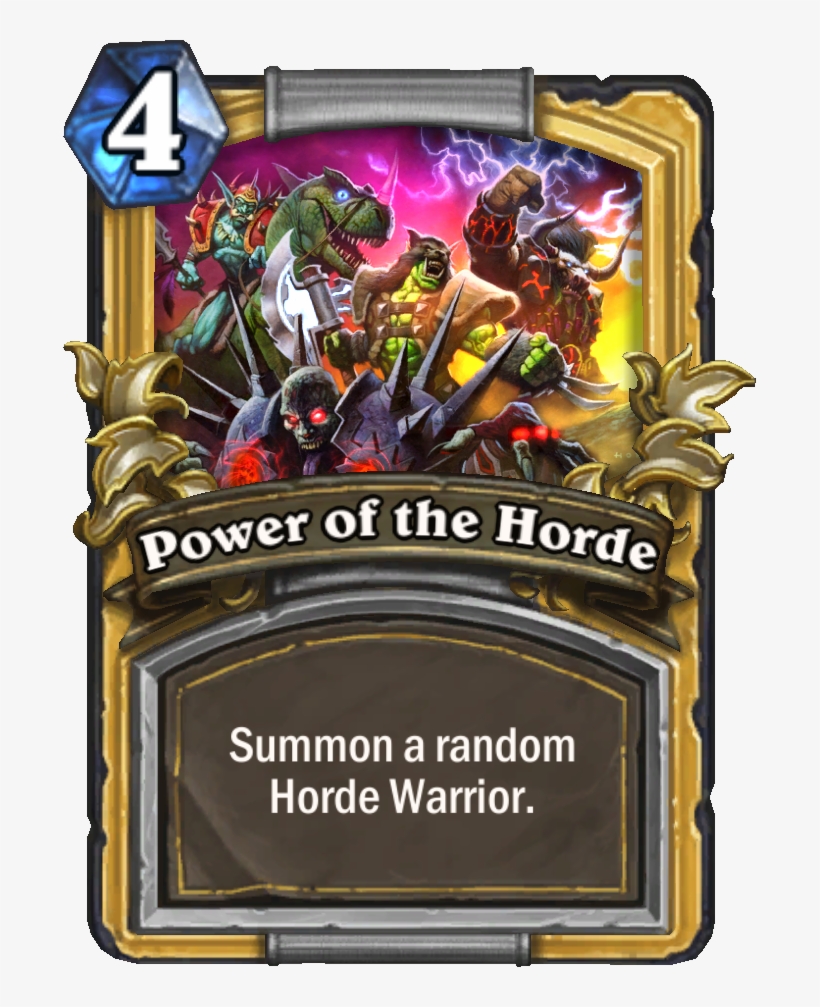Blizzcon Power Of The Horde - Elite Tauren Chieftain Carta, transparent png download
