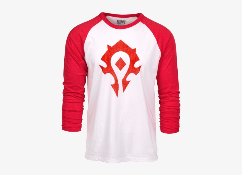 World Of Warcraft Horde Heather Raglan Shirt - Women's Men's Boy Girl Overwatch Tshirts Cosplay Costume, transparent png download
